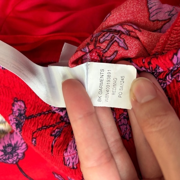 Boho Floral Print Strapless High Rise Wide Leg Full Length Jumpsuit - Picture 12 of 13